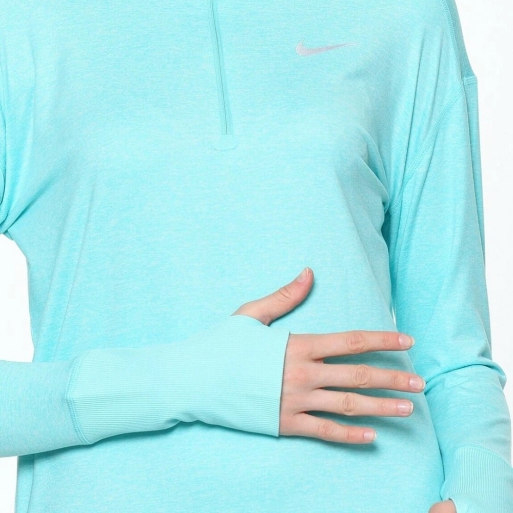 Nike Women's Element Long Sleeve 1/2 Zip Pullover Dry-Fit Running Top - Picture 3 of 14